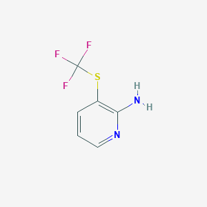 Chemical structure of 3-(Trifluoromethylthio)pyridin-2-amine