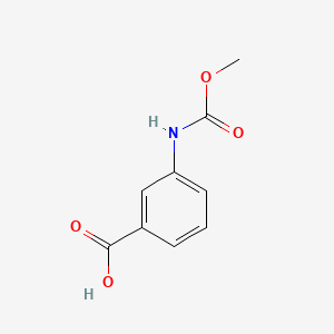 Chemical structure of 3-((Methoxycarbonyl)amino)benzoic acid