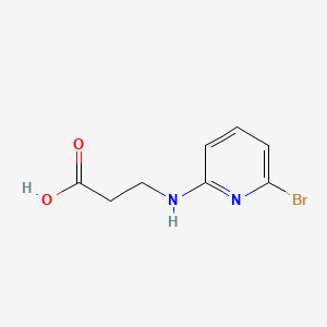 Chemical structure of 3-((6-Bromopyridin-2-yl)amino)propanoic acid