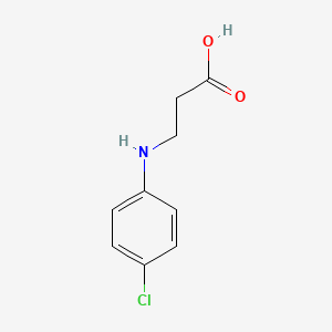 Chemical structure of 3-(4-Chloroanilino)propanoic acid