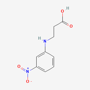 Chemical structure of 3-((3-Nitrophenyl)amino)propanoic acid