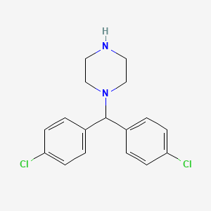 Chemical structure of 3-((2S,3S)-3-Amino-1-(4-chlorophenyl)butan-2-yl)benzonitrile hydrochloride