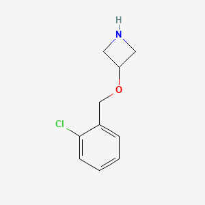 Chemical structure of 3-((2-Chlorobenzyl)oxy)azetidine