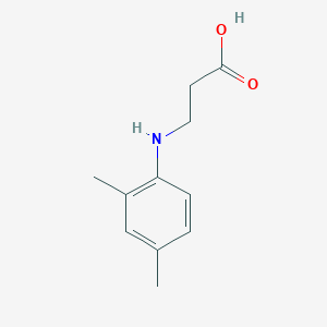 Chemical structure of 3-((2,4-Dimethylphenyl)amino)propanoic acid