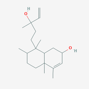 Chemical structure of 2β-Hydroxykolavelool