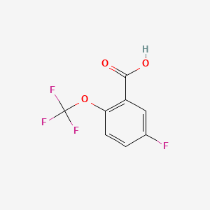 Chemical structure of 2-Trifluoromethoxy-5-fluorobenzoic acid