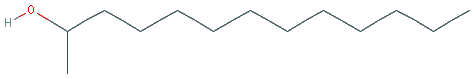 Chemical structure of 2-Tridecanol
