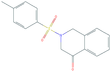 Chemical structure of 2-tosyl-2,3-dihydroisoquinolin-4(1H)-one