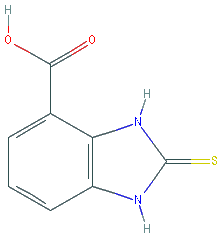 Chemical structure of 2-Thioxo-2,3-dihydro-1H-benzo[d]imidazole-4-carboxylic acid