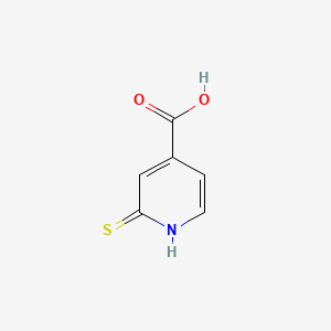 Chemical structure of 2-Sulfanylpyridine-4-carboxylic acid
