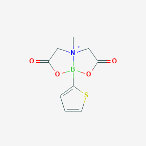 Chemical structure of 2-Thiopheneboronic acid MIDA ester