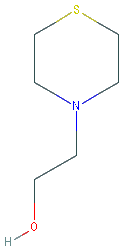 Chemical structure of 2-Thiomorpholinoethanol