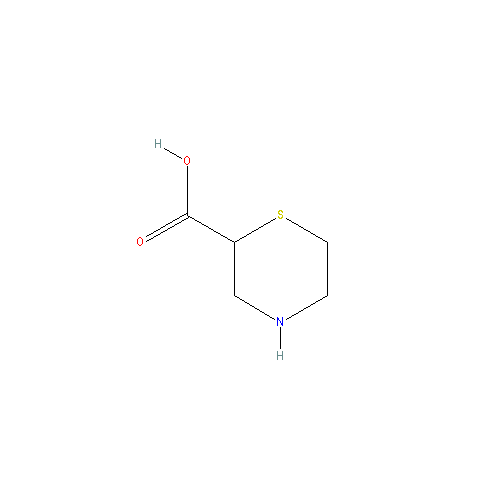 Chemical structure of Thiomorpholine-2-carboxylic acid