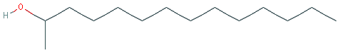 Chemical structure of 2-Tetradecanol