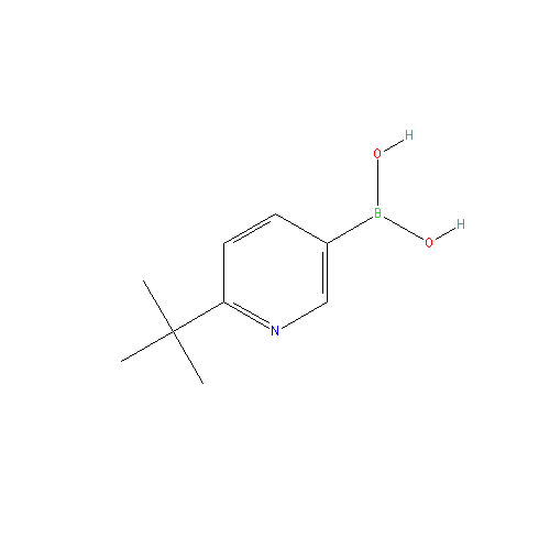 Chemical structure of 2-tert-Butyl-pyridine-5-boronic acid