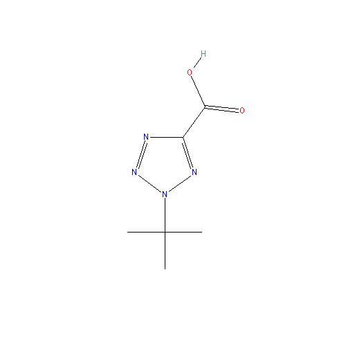 Chemical structure of 2-tert-Butyl-2H-1,2,3,4-tetrazole-5-carboxylic acid