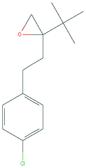 Chemical structure of 2-tert-Butyl-2-[2-(4-chlorophenyl)ethyl]oxirane