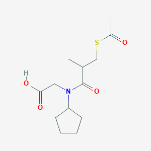 Chemical structure of 2-tert-Butyl 8-methyl 5-thia-2-azaspiro[3.4]octane-2,8-dicarboxylate