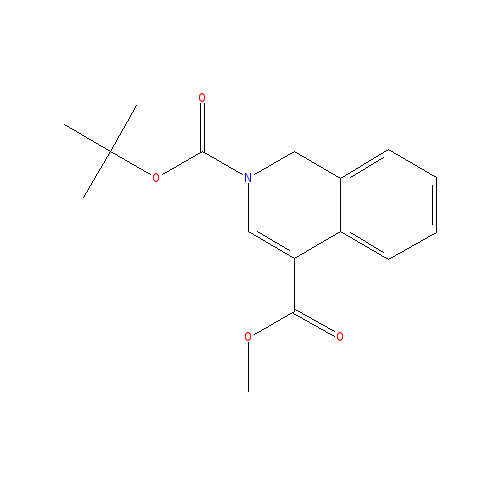 Chemical structure of 2-tert-Butyl 4-methyl isoquinoline-2,4(1H)-dicarboxylate