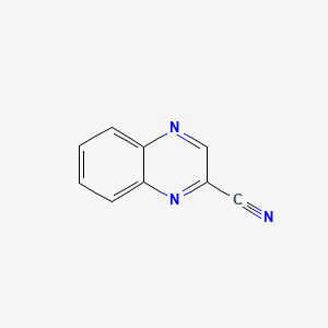 Chemical structure of 2-Quinoxalinecarbonitrile