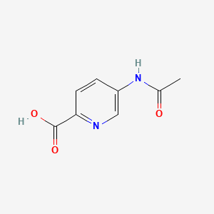 Chemical structure of 5-Acetamidopyridine-2-carboxylic acid