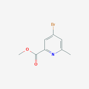 Chemical structure of Methyl 4-bromo-6-methylpicolinate