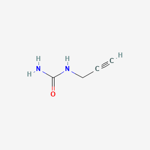 Chemical structure of 2-Propynylurea