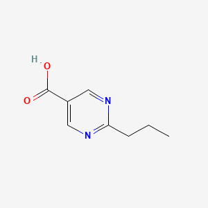 Chemical structure of 2-Propylpyrimidine-5-carboxylic acid