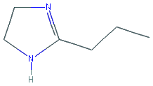 Chemical structure of 2-Propyl-2-imidazoline