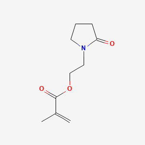 Chemical structure of 2-(2-Oxopyrrolidin-1-yl)ethyl Methacrylate