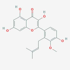 Chemical structure of 2'-Prenylisorhamnetin