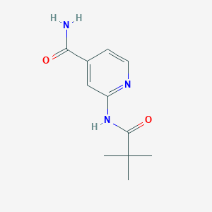 Chemical structure of 2-Pivalamidoisonicotinamide