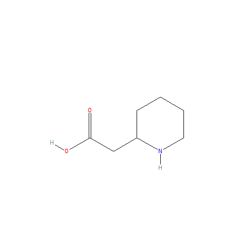 Chemical structure of 2-Piperidylacetic Acid