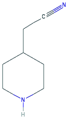 Chemical structure of 2-piperidin-4-ylacetonitrile