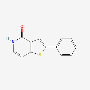 Chemical structure of 2-Phenylthieno[3,2-c]pyridin-4(5H)-one