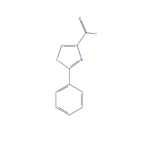 Chemical structure of 2-phenylthiazole-4-carbaldehyde
