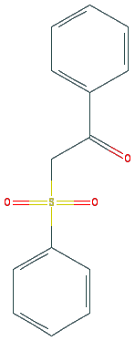 Chemical structure of 2-Phenylsulfonylacetophenone