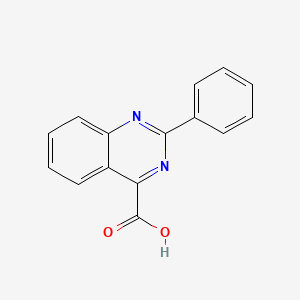 Chemical structure of 2-Phenylquinazoline-4-carboxylic acid