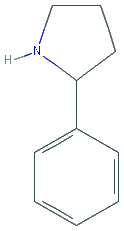 Chemical structure of 2-Phenylpyrrolidine hydrochloride