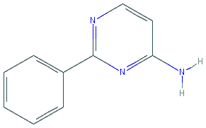Chemical structure of 2-Phenylpyrimidin-4-amine