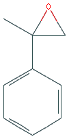 Chemical structure of 2-Phenylpropylene Oxide