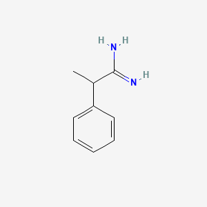 Chemical structure of 2-Phenylpropanamidine