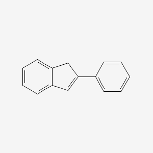 Chemical structure of 2-PHENYLINDENE