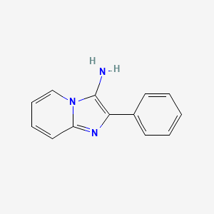 Chemical structure of 2-Phenylimidazo(1,2-a)pyridin-3-amine