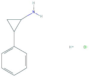 Chemical structure of 2-Phenylcyclopropanamine hydrochloride