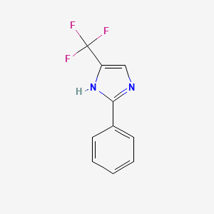 Chemical structure of 2-Phenyl-4-(trifluoromethyl)-1H-imidazole
