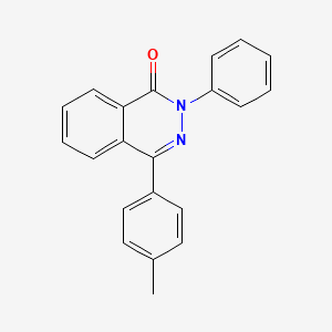 Chemical structure of 2-Phenyl-4-(p-tolyl)phthalazin-1(2H)-one