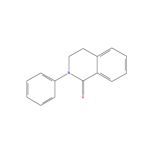 Chemical structure of 2-phenyl-3,4-dihydroisoquinolin-1-one