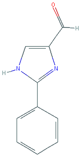 Chemical structure of 2-Phenyl-1H-imidazole-4-carbaldehyde