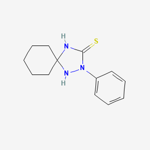 Chemical structure of 2-Phenyl-1,2,4-triaza-spiro[4.5]decane-3-thione